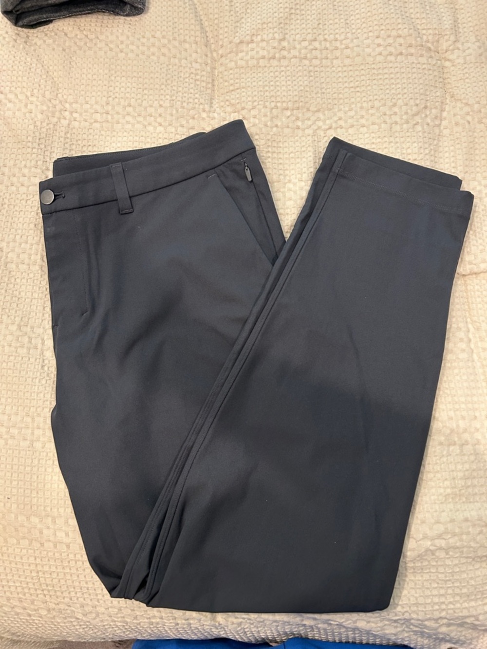 lululemon athletica Men's Black Dress Pants - Slim Technical Trousers
